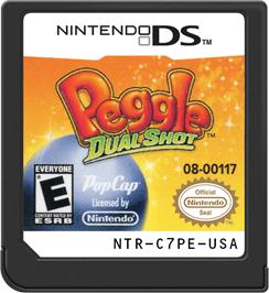 Cartridge artwork for Peggle - Dual Shot on the Nintendo DS.