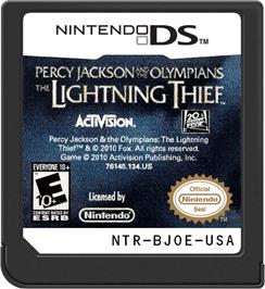 Cartridge artwork for Percy Jackson - Le Voleur De Foudre on the Nintendo DS.