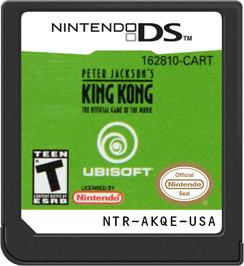 Cartridge artwork for Peter Jackson's King Kong - The Official Game Of The Movie on the Nintendo DS.