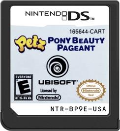 Cartridge artwork for Petz - Pony Beauty Pageant on the Nintendo DS.