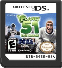 Cartridge artwork for Planète 51 on the Nintendo DS.
