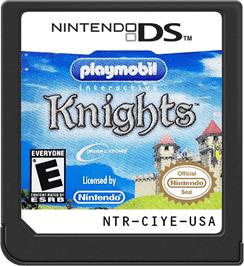 Cartridge artwork for Playmobil Interactive Chevalier - Héros Du Royaume on the Nintendo DS.