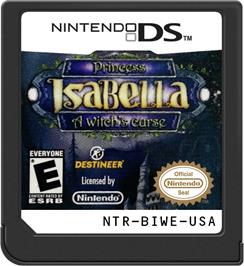 Cartridge artwork for Princess Isabella - A Witch's Curse on the Nintendo DS.