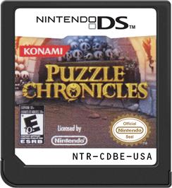 Cartridge artwork for Puzzle Chronicles on the Nintendo DS.