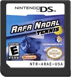 Cartridge artwork for Rafa Nadal Tennis on the Nintendo DS.