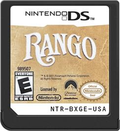 Cartridge artwork for Rango on the Nintendo DS.