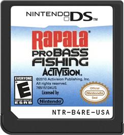 Cartridge artwork for Rapala Pro Bass Fishing on the Nintendo DS.