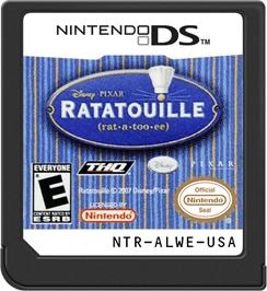 Cartridge artwork for Ratatouille on the Nintendo DS.