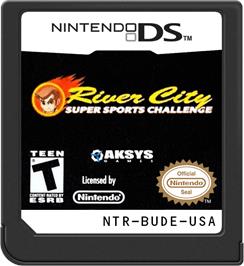 Cartridge artwork for River City Super Sports Challenge on the Nintendo DS.