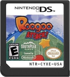 Cartridge artwork for Roogoo Attack! on the Nintendo DS.
