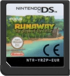 Cartridge artwork for Runaway - The Dream Of The Turtle on the Nintendo DS.