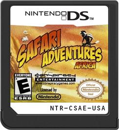 Cartridge artwork for Safari Adventures - Africa on the Nintendo DS.