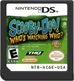 Cartridge artwork for Scooby-doo! - Qui Regarde Qui on the Nintendo DS.