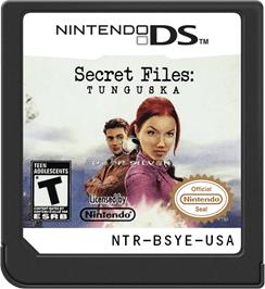 Cartridge artwork for Secret Files - Tunguska on the Nintendo DS.