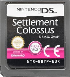 Cartridge artwork for Settlement - Colossus on the Nintendo DS.