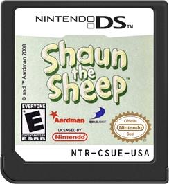 Cartridge artwork for Shaun The Sheep on the Nintendo DS.