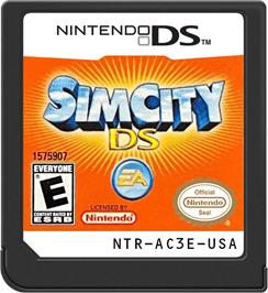 Cartridge artwork for Simcity Ds on the Nintendo DS.