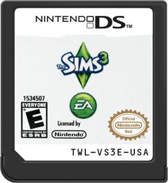 Cartridge artwork for Sims 3, Les on the Nintendo DS.