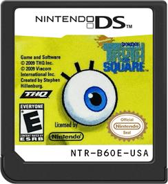 Cartridge artwork for SpongeBob's Truth or Square on the Nintendo DS.
