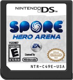 Cartridge artwork for Spore - La Bataille Des Héros on the Nintendo DS.