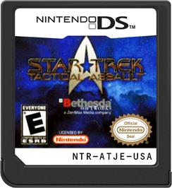 Cartridge artwork for Star Trek - Tactical Assault on the Nintendo DS.