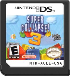 Cartridge artwork for Super Collapse! 3 on the Nintendo DS.