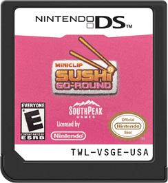 Cartridge artwork for Sushi Go Round on the Nintendo DS.