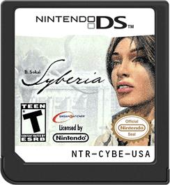 Cartridge artwork for Syberia on the Nintendo DS.