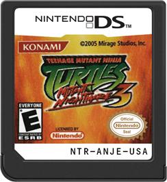 Cartridge artwork for Teenage Mutant Ninja Turtles 3 - Mutant Nightmare on the Nintendo DS.