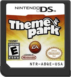 Cartridge artwork for Theme Park on the Nintendo DS.