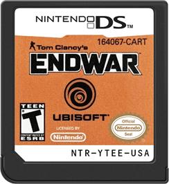 Cartridge artwork for Tom Clancy's Endwar on the Nintendo DS.