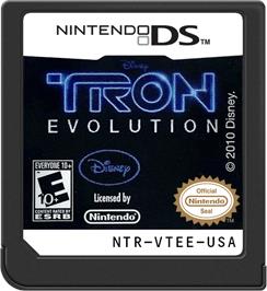 Cartridge artwork for Tron Evolution on the Nintendo DS.