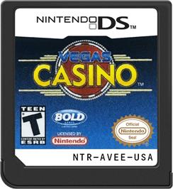 Cartridge artwork for Vegas Casino on the Nintendo DS.