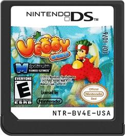 Cartridge artwork for Veggy World on the Nintendo DS.