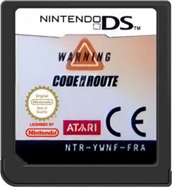 Cartridge artwork for Warning - Code De La Route on the Nintendo DS.