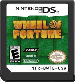 Cartridge artwork for Wheel Of Fortune on the Nintendo DS.