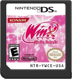 Cartridge artwork for Winx Club - Mission Enchantix on the Nintendo DS.