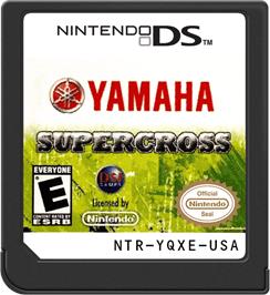Cartridge artwork for Yamaha Supercross on the Nintendo DS.