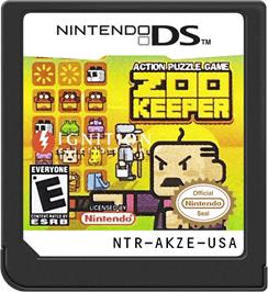 Cartridge artwork for Zoo Keeper on the Nintendo DS.