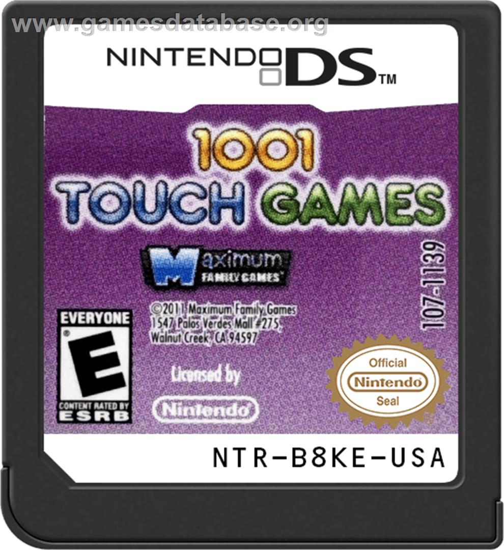 1001 Touch Games - Nintendo DS - Artwork - Cartridge