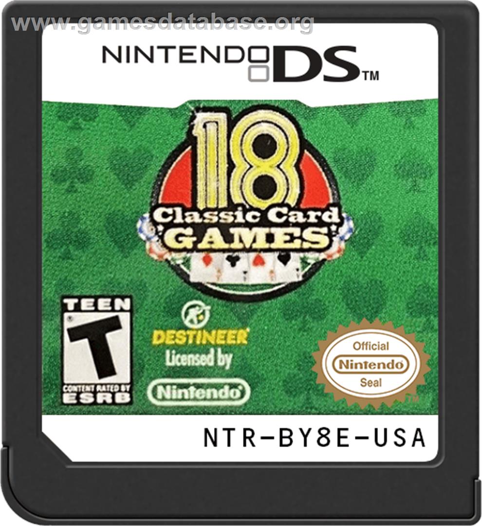 18 Card Games - Nintendo DS - Artwork - Cartridge