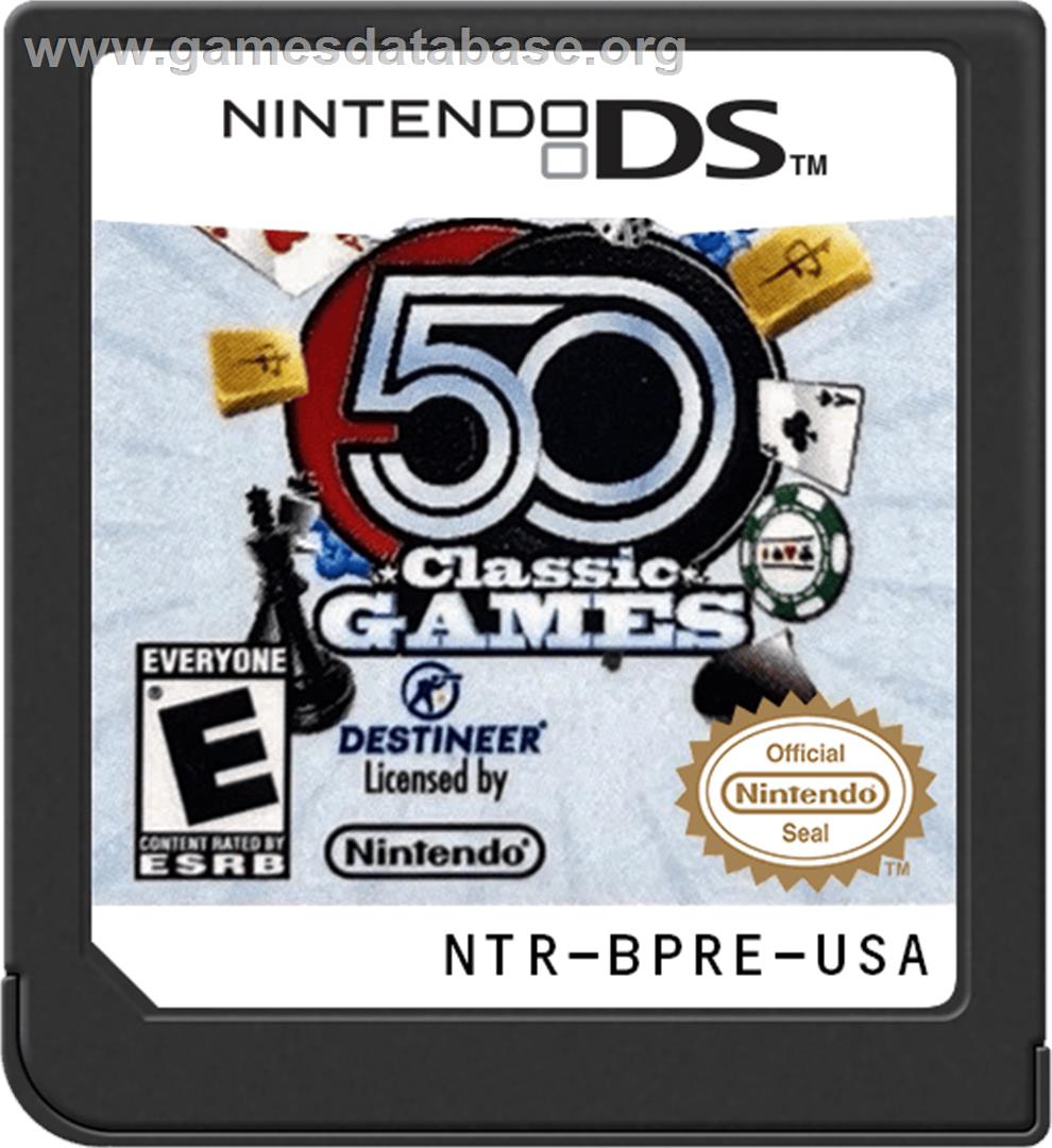 50 Classic Games - Nintendo DS - Artwork - Cartridge