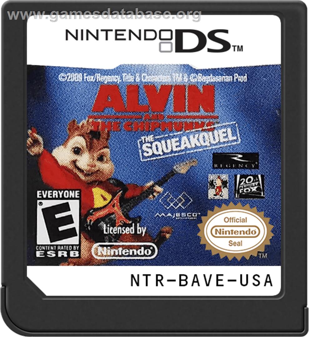 Alvin And The Chipmunks - The Squeakquel - Nintendo DS - Artwork - Cartridge