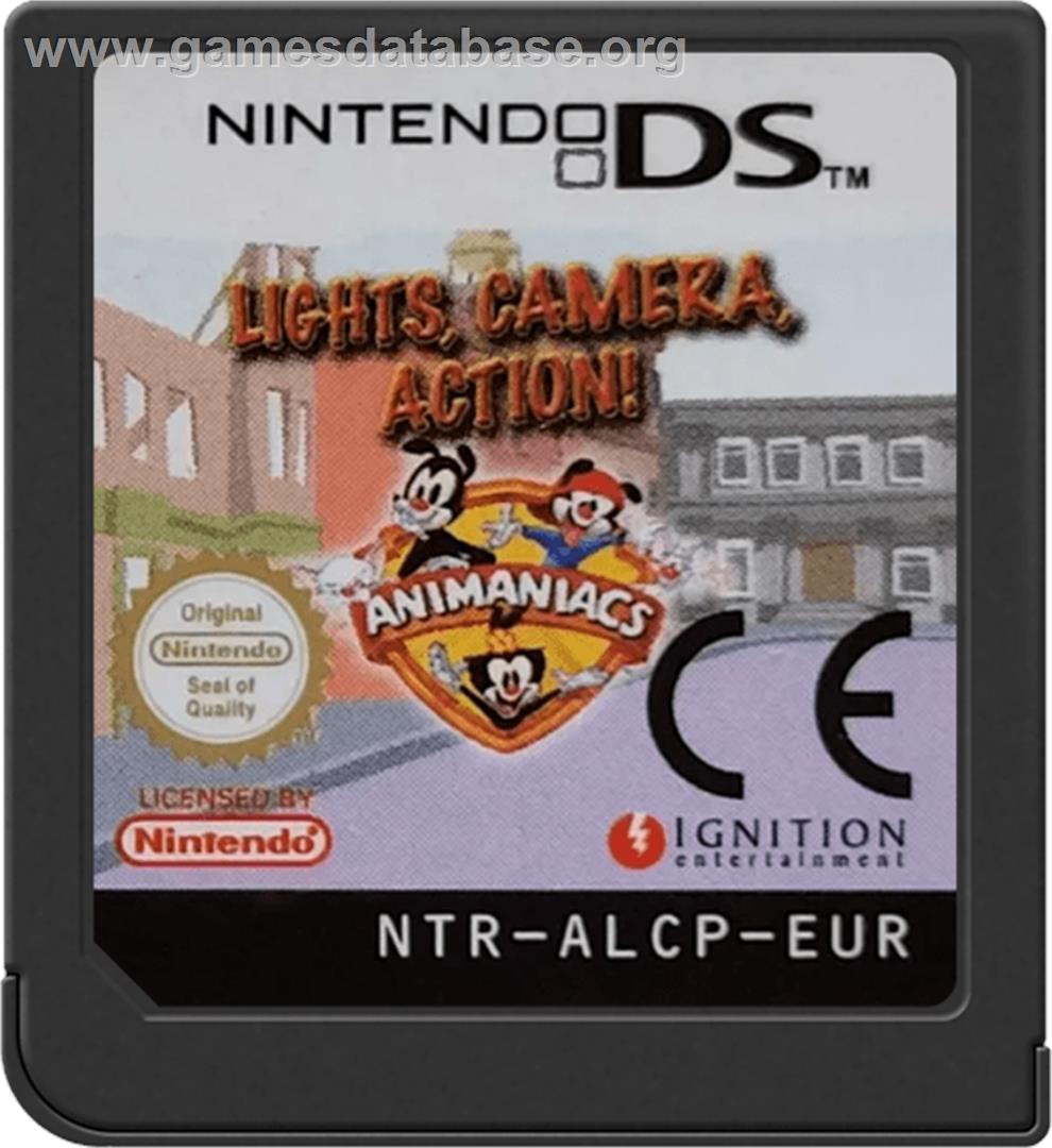 Animaniacs - Lights Camera Action ! - Nintendo DS - Artwork - Cartridge