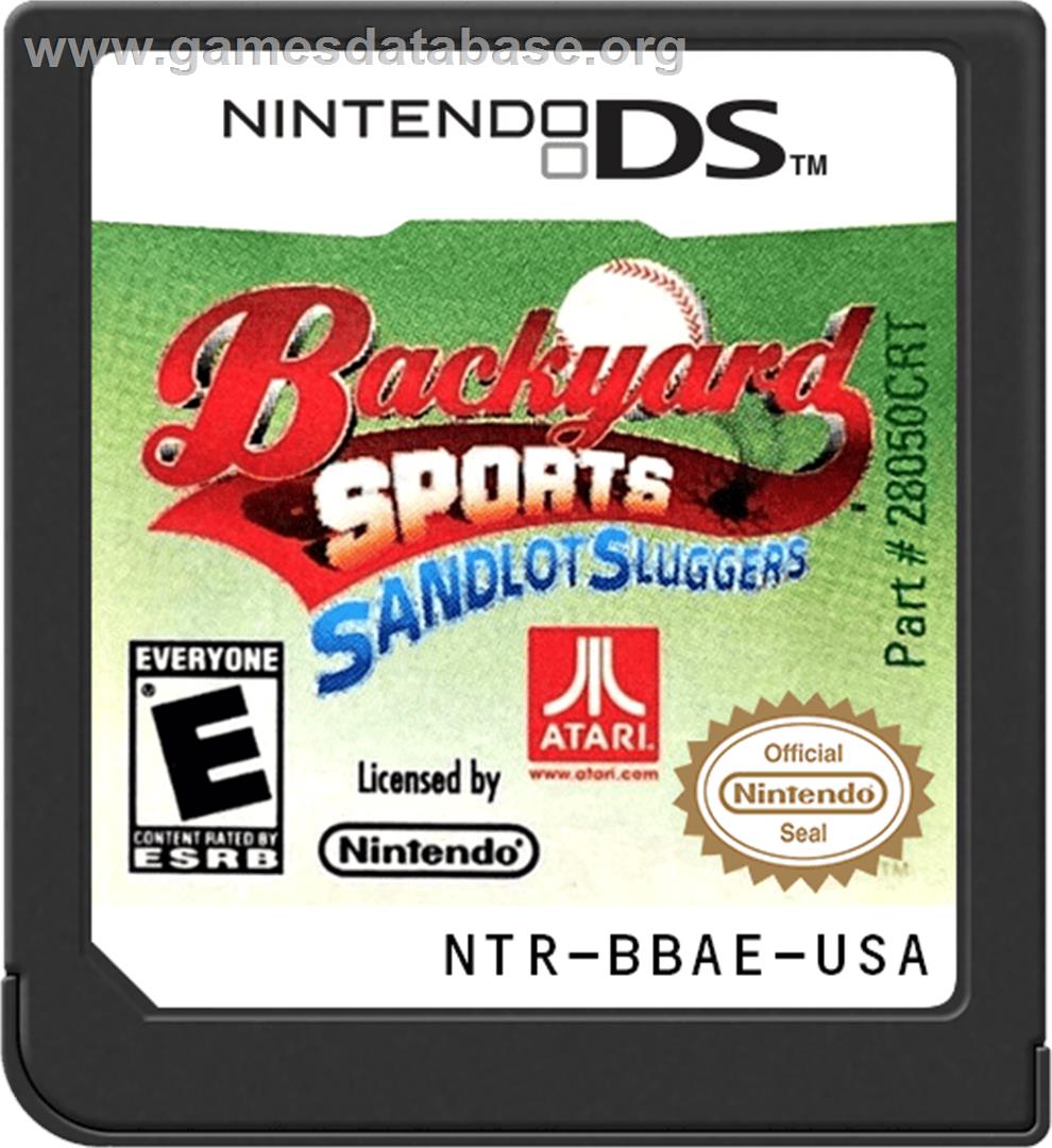 Backyard Sports - Sandlot Sluggers - Nintendo DS - Artwork - Cartridge