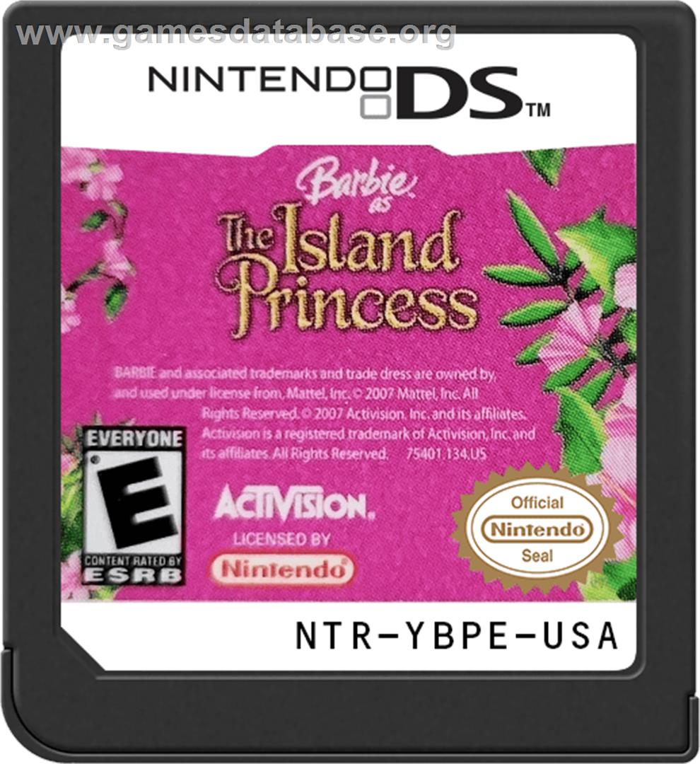 Barbie Princesse De L'ile Merveilleuse - Nintendo DS - Artwork - Cartridge