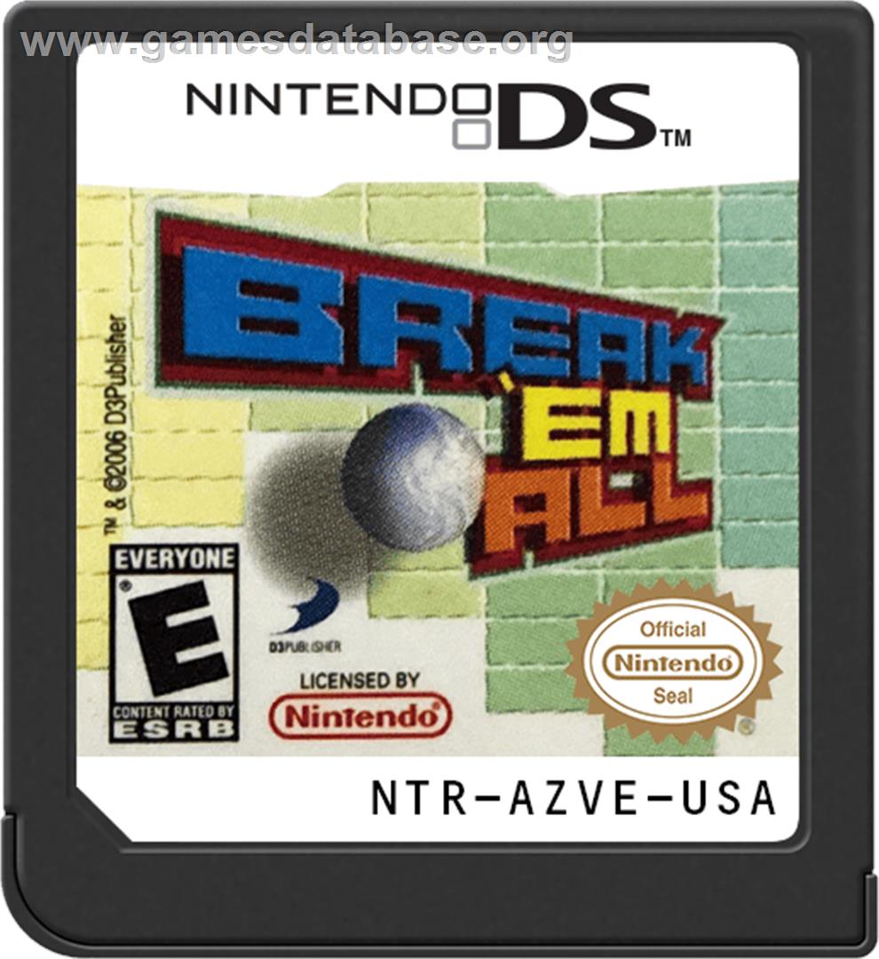 Break 'em All - Nintendo DS - Artwork - Cartridge