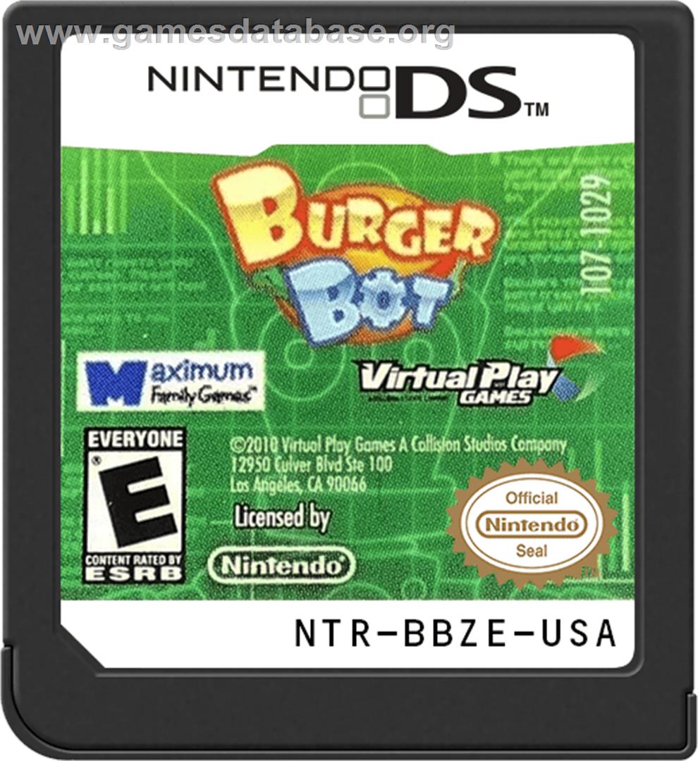 Burger Bot - Nintendo DS - Artwork - Cartridge