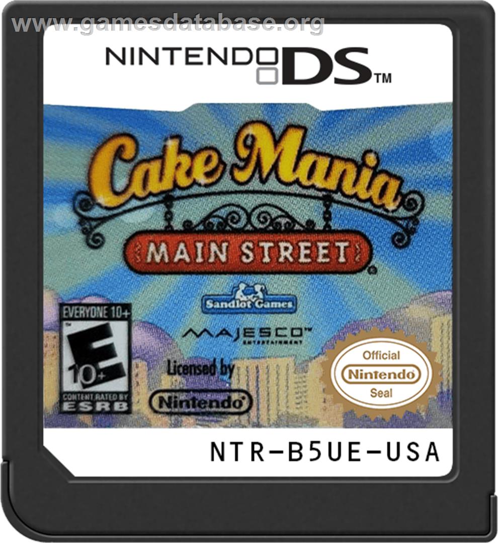 Cake Mania Main Street - Nintendo DS - Artwork - Cartridge
