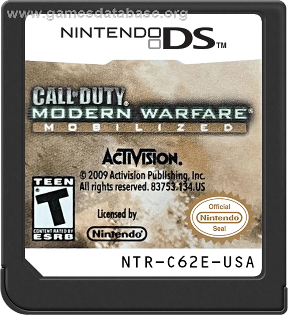 Call Of Duty - Modern Warfare - Mobilized - Nintendo DS - Artwork - Cartridge